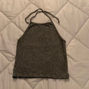 Brandy Melville tie neck halter crop top  one size